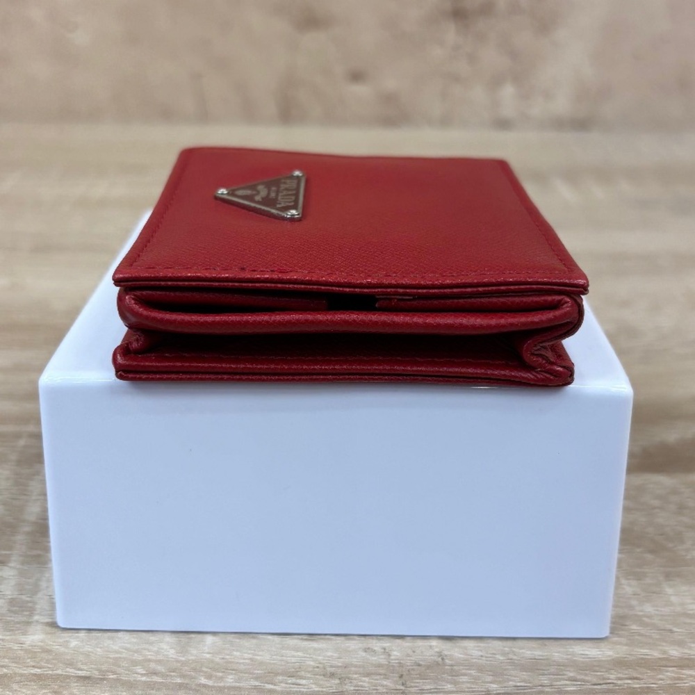 Prada (+COA) Red Saffiano Leather Coin Pouch - Picture 6 of 10